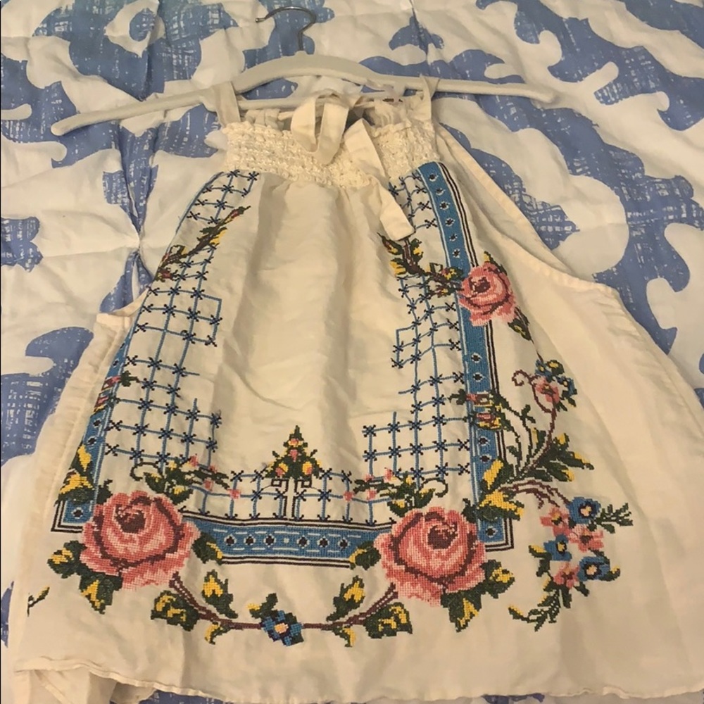 Free people floral tank top